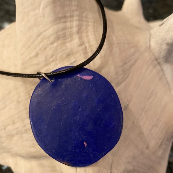 Boho evil eye necklace and pendant - Picture 2 of 3